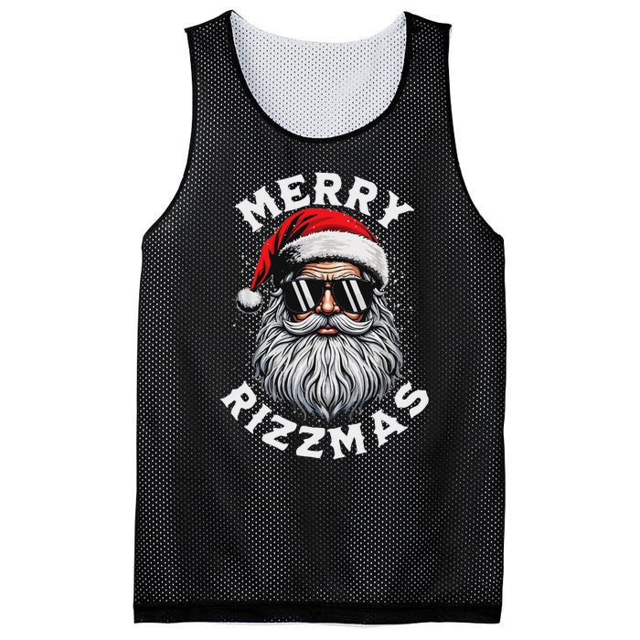 Merry Ns School Funny Christmas Santa Claus Mesh Reversible Basketball Jersey Tank