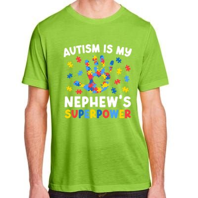 My NephewS Superpower Proud Autism Tia Autism Awareness Gift Adult ChromaSoft Performance T-Shirt