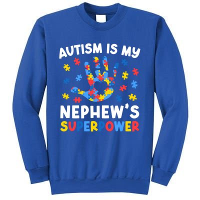 My NephewS Superpower Proud Autism Tia Autism Awareness Gift Sweatshirt