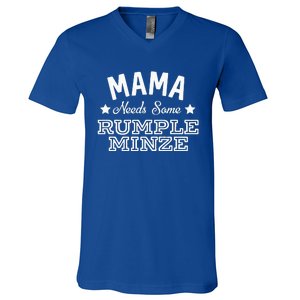 Mama Needs Some Rumple Minze Alcohol Funny Summer Party V-Neck T-Shirt