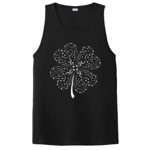 Music Note Shamrock Music Lover St Patrick's Day PosiCharge Competitor Tank