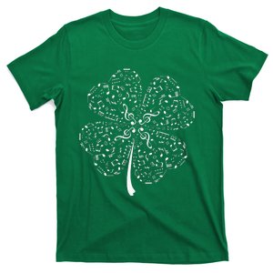 Music Note Shamrock Music Lover St Patrick's Day T-Shirt