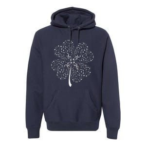 Music Note Shamrock Music Lover St Patrick's Day Premium Hoodie