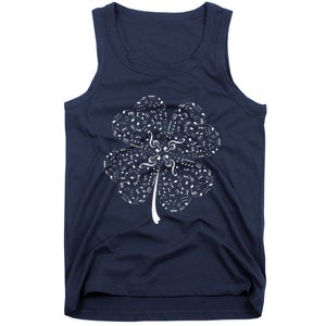 Music Note Shamrock Music Lover St Patrick's Day Tank Top