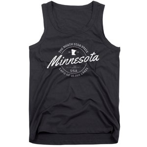 Minnesota North Star State Souvenir 10000 Lakes Gift Tank Top