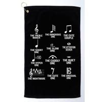 Musical Notes Symbol Humor Funny Golf Towel