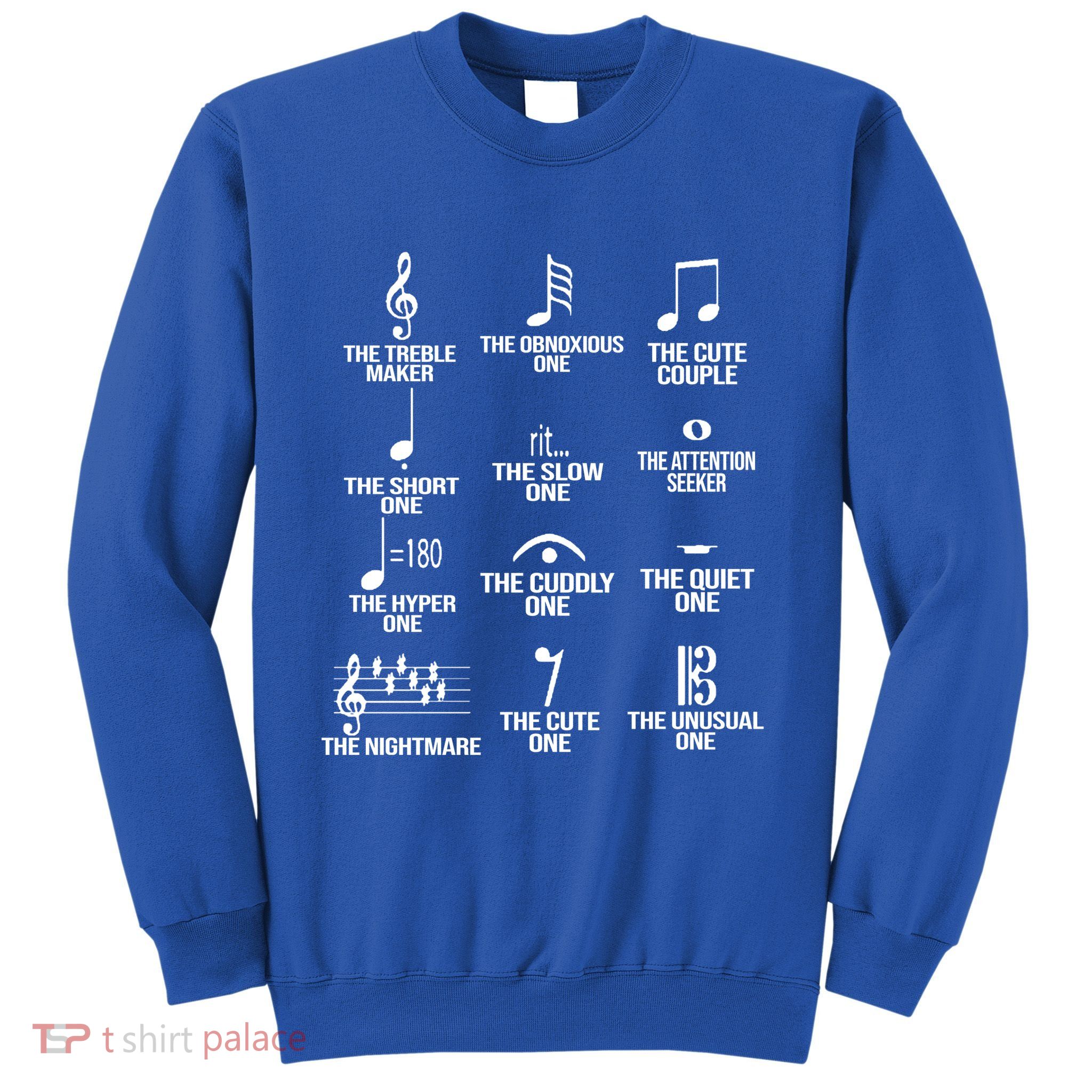 Musical Notes Symbol Humor Funny Sweatshirt