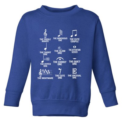 Musical Notes Symbol Humor Funny Toddler Sweatshirt