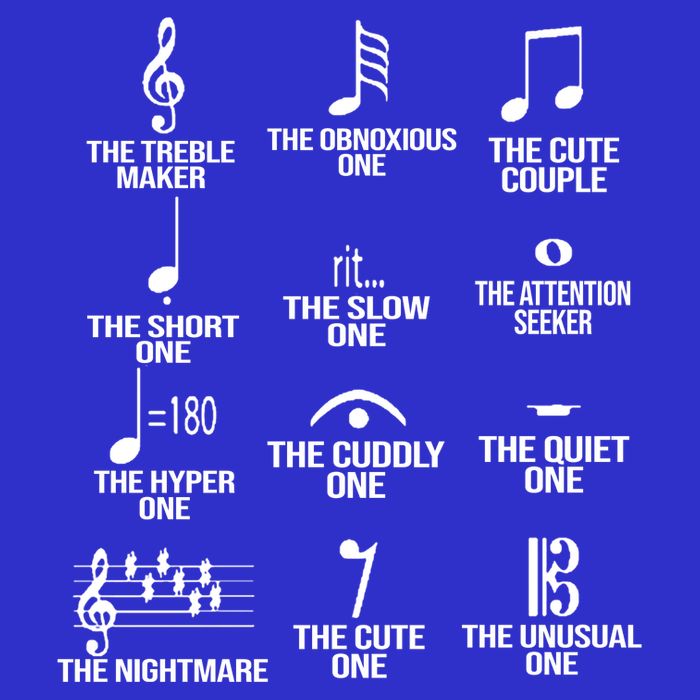 Musical Notes Symbol Humor Funny Tie-Dye T-Shirt