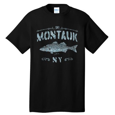 Montauk Ny Striped Bass Tall T-Shirt