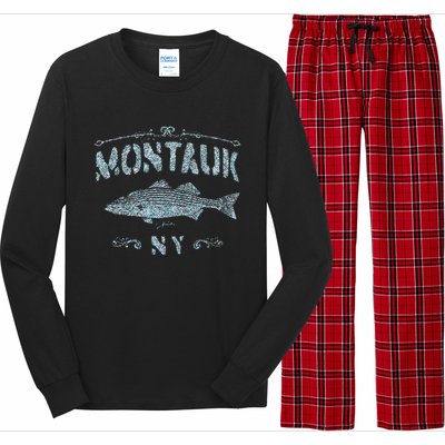 Montauk Ny Striped Bass Long Sleeve Pajama Set