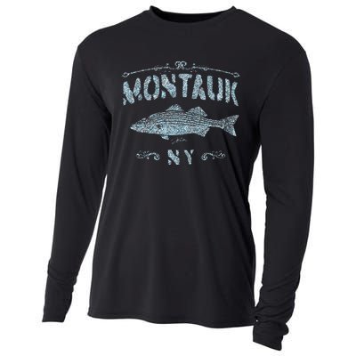 Montauk Ny Striped Bass Cooling Performance Long Sleeve Crew