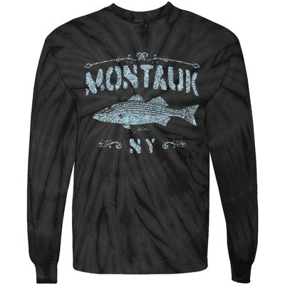 Montauk Ny Striped Bass Tie-Dye Long Sleeve Shirt