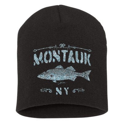 Montauk Ny Striped Bass Short Acrylic Beanie