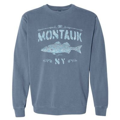 Montauk Ny Striped Bass Garment-Dyed Sweatshirt