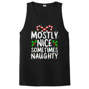 Mostly Nice Sometimes Naughty Christmas List PosiCharge Competitor Tank