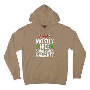 Mostly Nice Sometimes Naughty Christmas List Hoodie