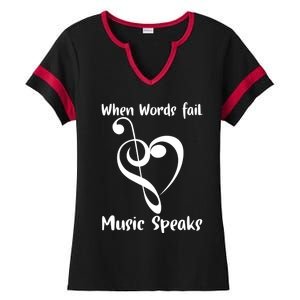 Musical Notes Symbol Gift For Musicians Loves Music Bb Life Ladies Halftime Notch Neck Tee