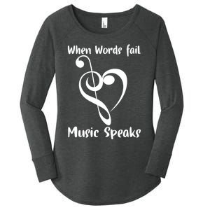 Musical Notes Symbol Gift For Musicians Loves Music Bb Life Women's Perfect Tri Tunic Long Sleeve Shirt