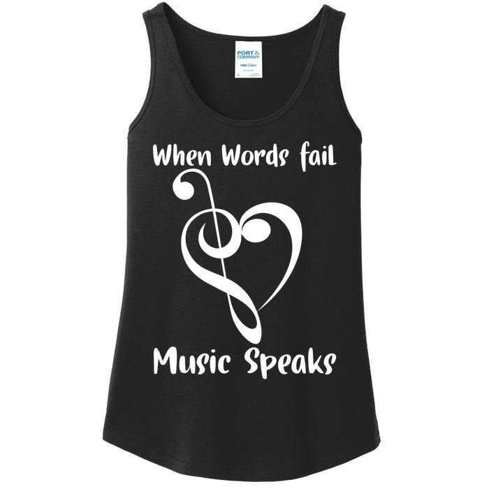 Musical Notes Symbol Gift For Musicians Loves Music Bb Life Ladies Essential Tank