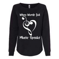 Musical Notes Symbol Gift For Musicians Loves Music Bb Life Womens California Wash Sweatshirt