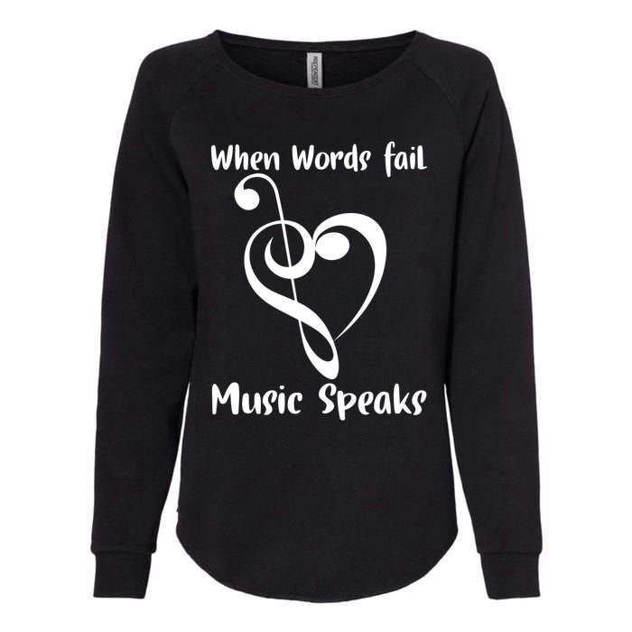 Musical Notes Symbol Gift For Musicians Loves Music Bb Life Womens California Wash Sweatshirt