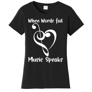 Musical Notes Symbol Gift For Musicians Loves Music Bb Life Women's T-Shirt