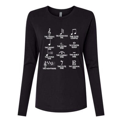 Musical Notes Symbol Definition Humor Womens Cotton Relaxed Long Sleeve T-Shirt