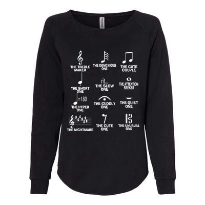 Musical Notes Symbol Definition Humor Womens California Wash Sweatshirt