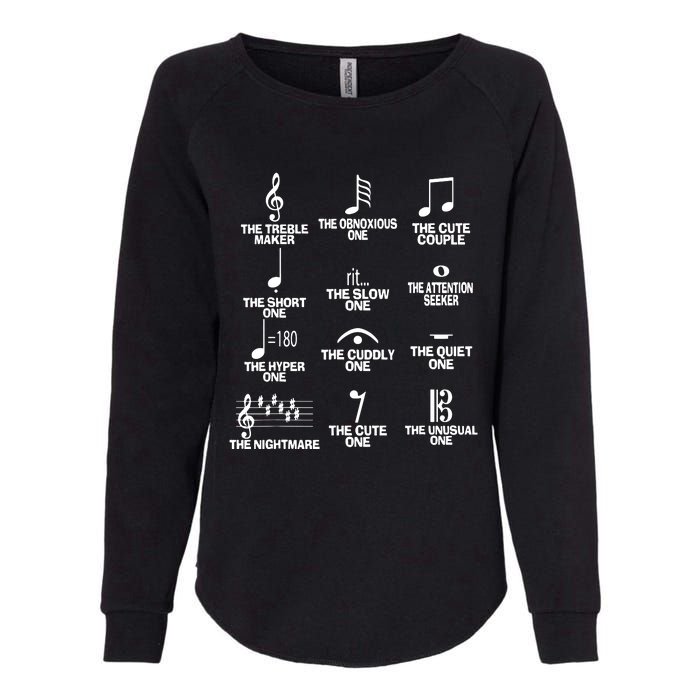 Musical Notes Symbol Definition Humor Womens California Wash Sweatshirt