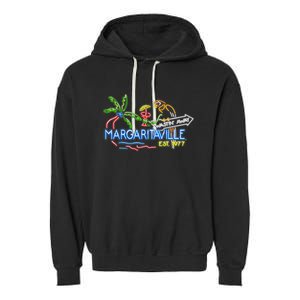 Margaritaville Neon Sign Garment-Dyed Fleece Hoodie