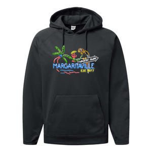 Margaritaville Neon Sign Performance Fleece Hoodie