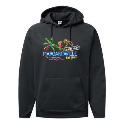 Margaritaville Neon Sign Performance Fleece Hoodie