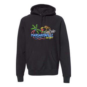 Margaritaville Neon Sign Premium Hoodie