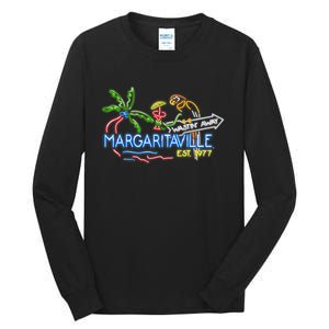 Margaritaville Neon Sign Tall Long Sleeve T-Shirt