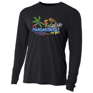 Margaritaville Neon Sign Cooling Performance Long Sleeve Crew