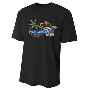 Margaritaville Neon Sign Performance Sprint T-Shirt