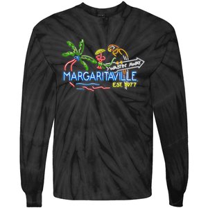 Margaritaville Neon Sign Tie-Dye Long Sleeve Shirt