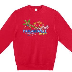 Margaritaville Neon Sign Premium Crewneck Sweatshirt