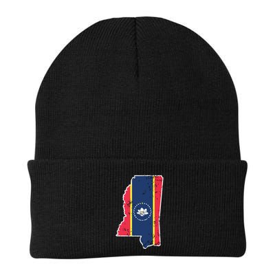 Mississippi New State Flag Weathered Design Southerner Beanie