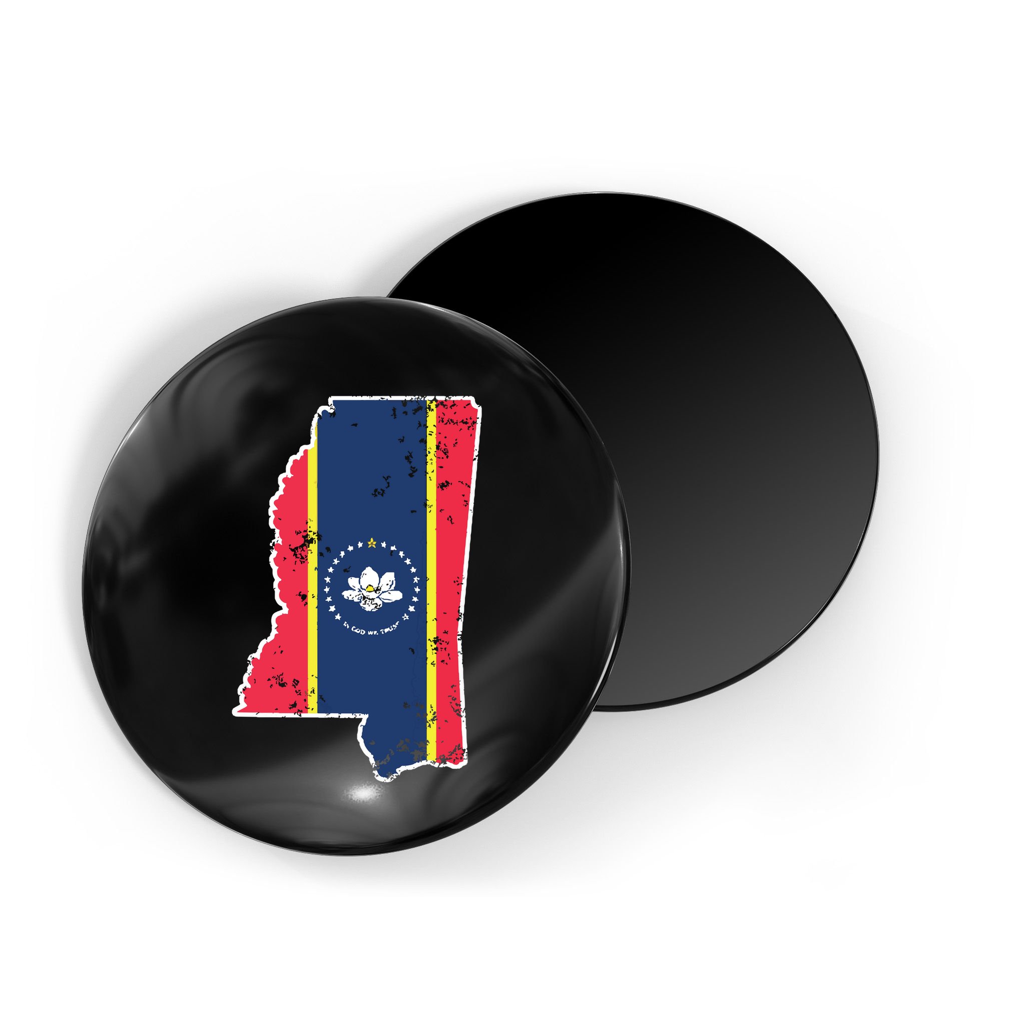 Mississippi New State Flag Weathered Design Southerner Magnet