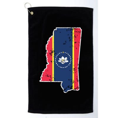 Mississippi New State Flag Weathered Design Southerner Golf Towel