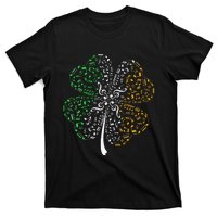 Music Note Shamrock -Music Lover St Patrick's Day Irish Flag T-Shirt