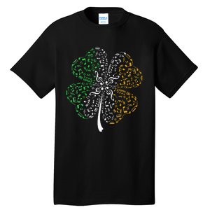 Music Note Shamrock -Music Lover St Patrick's Day Irish Flag Tall T-Shirt