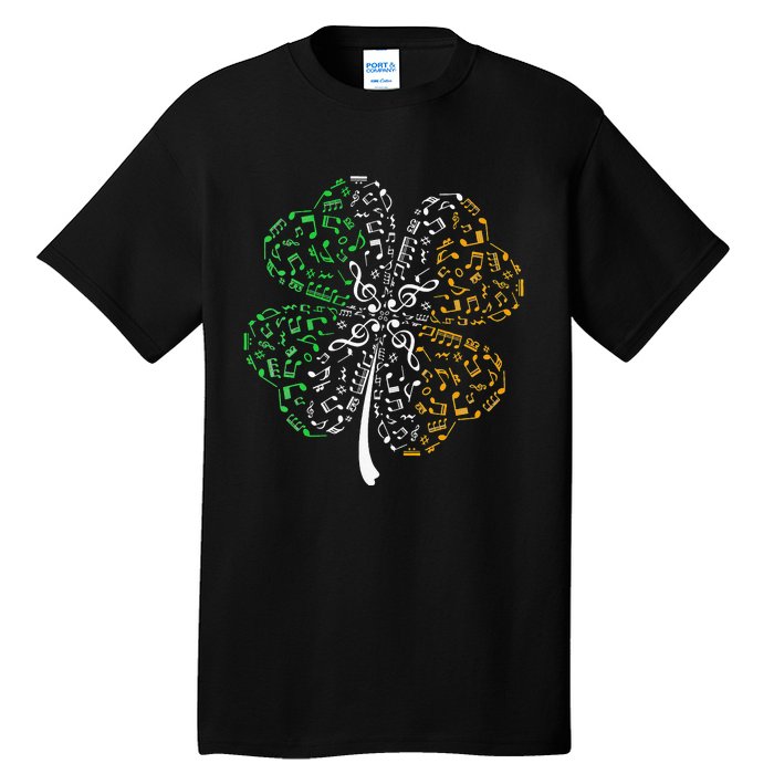 Music Note Shamrock -Music Lover St Patrick's Day Irish Flag Tall T-Shirt