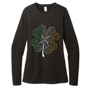 Music Note Shamrock -Music Lover St Patrick's Day Irish Flag Womens CVC Long Sleeve Shirt