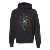 Music Note Shamrock -Music Lover St Patrick's Day Irish Flag Premium Hoodie