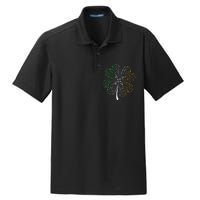 Music Note Shamrock -Music Lover St Patrick's Day Irish Flag Dry Zone Grid Polo