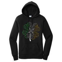 Music Note Shamrock -Music Lover St Patrick's Day Irish Flag Women's Pullover Hoodie