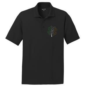 Music Note Shamrock -Music Lover St Patrick's Day Irish Flag PosiCharge RacerMesh Polo